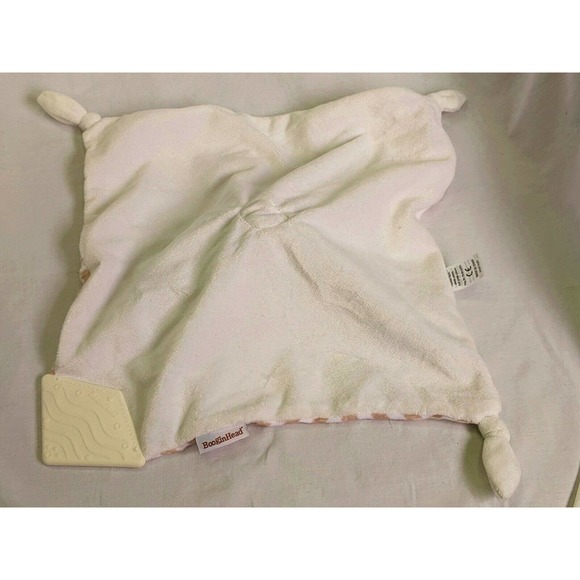 Booginhead Pacipal Puppy Dog White Tan Baby Lovey Security Blanket Teether - Picture 4 of 9